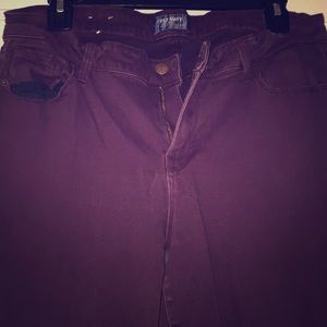 Maroon/ Purple rockstar jeans